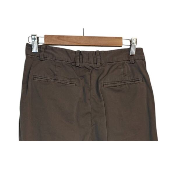 Everlane Pants Women 0 Brown Jiangmen Chino Pleated Preppy Workwear Office - Picture 5 of 8